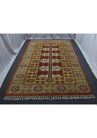 Resim Zehra Abla Halı Yeni 7m2 El Dokuma Modern Zarif Çiçekli Bozalan Milas Yün Halı 5687 Renkli 