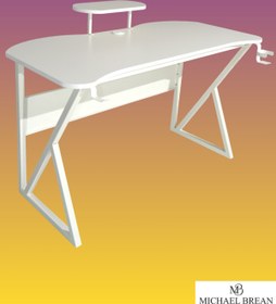 Resim Michael Brean Özel Tasarım Oyuncu Masası 135 Cm Bardaklık Ve Kulaklık Tutucu Hediye 