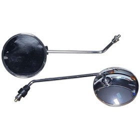 Resim Motosiklet Nikel Yuvarlak Ayna 10mm Arr1504 