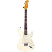 Resim SX Stratocaster Vintage White Elektro Gitar 