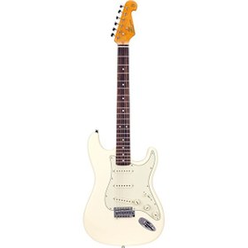 Resim SX Stratocaster Vintage White Elektro Gitar 