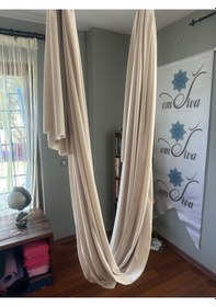 Resim Yoga Hamak Seti-kum Beji Krem Geniş En 260cm Kadar Esneyebilme Ce Sertifikalı Ürünler Bej 