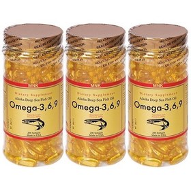 Resim Mnk Omega 3-6-9 Balık Yağı 1000 MG 3x200 Softgel 