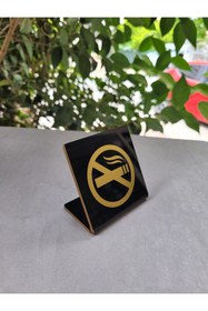 Resim Yönline 4'lü Minimal Masaüstü Sigara İçilmez Uyarısı 