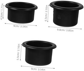 Resim PRETYZOOM 3pcs Rv Kamyon Tekne Deliği Çapı Için Araç Kupası Tutucu Dayanıklı Temizlenmesi Kolay Kararlı Destek Golf Sepeti Merkezi Konsolu İçin İdeal 