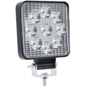 Resim Motosiklet Sis Farı Off Road Çalışma Lambası 9 Led Kare 