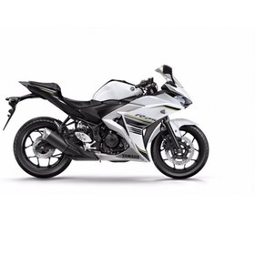 Resim Motiker 2017 Beyaz Yamaha YZF- R25 Sağ Yan Grenaj Sticker Modeli 
