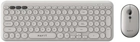 Resim Havit KB254GCM Kablosuz Klavye Mouse Set (Gri) 