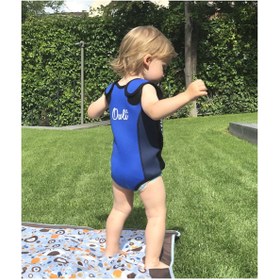 Resim Owli Swimwarm Üşütmeyen Bebek Mayosu Lacivert STD - STD / 12-24M 