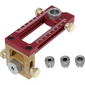 Resim Explosion1 2 Arada 1 Matkap Kılavuzu Doweling Jig Yatak Dolabı Vida Yumruk Bulucu Ağaç Işleme Deliği Matkap Bit Seti 5 Delikli 6/8/10/12/15MM (Yurt Dışından) 