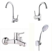 Resim Erce Delta Banyo Lavabo + Eviye Bataryası Duş Takımı 