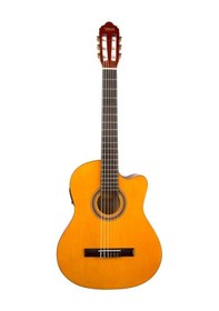 Resim Valencia Vc104tce Elektro Klasik Gitar Cutaway Naturel Kesik Kasa - Ekolayzırlı - Sap Çelikli 
