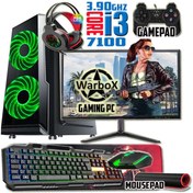 Resim WARBOX HOBİT I3 7100 3.90ghz 16gb Ram 240gb Ssd 250gb Hdd R7 240-4gb E.kartı 22" Monitör Gaming Pc 