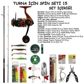 Resim Turna Avı İçin Spin Olta Seti 15 