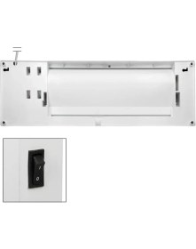 Resim Simtech KM-1717 HCL Led Işıklı Duvartipi Seramik Isıtıcı ve Vantilatör 