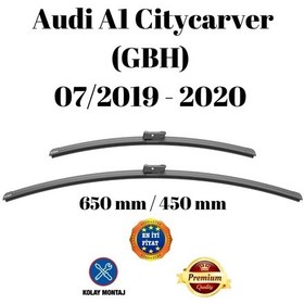 Resim Audi A1 Citycarver Gbh 2019 2020 Uyumlu Ön Cam Muz Tipi Silecek Süpürgesi Seti 650/450mm Silbak 