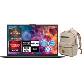 Resim Asus Vivobook Go 15 Ryzen 5 7520U 16GB RAM 2TB SSD 15.6'' FHD W11P Laptop + Çanta E1504FA-NJ1465 011 
