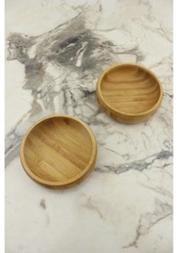 Resim 2 Li Bambu Çerezlik Kase 9,5cm 3cm 