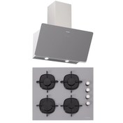 Resim Silverline CS5335S01 - 3457 Soho 60 Gri Cam Ankastre Set 