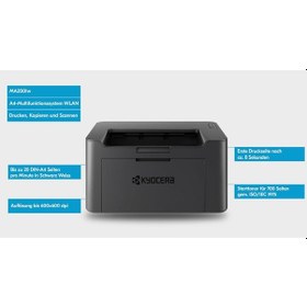 Resim Kyocera MA2001W Siyah Beyaz Çok Fonksiyonlu Wifi Lazer Yazıcı 
