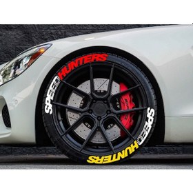 Resim Speedhunters Çift Renk Lastik Yazısı Yeni Model - Motor Ve Araçlar Için Lastik Yazıları 