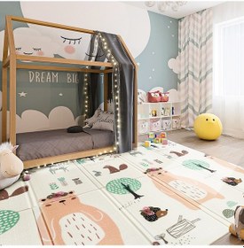 Resim MooieBaby's Lovely Jungle Katlanabilir Oyun Halısı 150 x 180 x 1 CM 