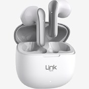 Resim TW14 Linkpods Stereo True Wireless Beyaz Silikonsuz Bluetooth Kulaklık Linktech