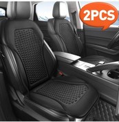 Resim Honeybeeshop 2 Adet Siyah Yazlık Araba Koltuğu Yastığı 3d Delikli Nefes Alabilir Serin Buz Hissi Basınç Giderici 