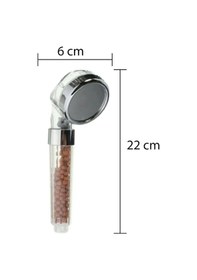 Resim Ahlez Boncuklu Duş Başlığı Siyah Duş Hortumu Duş Takımı Duş Set Siyah 