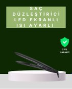 Resim AyrStore 2025 Isı Ayarlı Titanyum Kaplama Seramik Plakalı Saç Düzleştirici Dijital Ekranlı A Kalite 