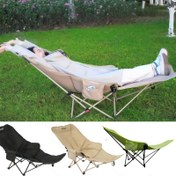 Resim Üç seviyeli ayarlanabilir şezlong sandalye 600D Oxford kumaş + kalınlaştırılmış çelik karbon çerçeve, açık hava ve iç mekan çift kullanımlı rahat ay şekilli sandalye - plaj, balık tutma, bahçe partisi için uygun, dayanıklı ve konforlu, kolay katlanır 