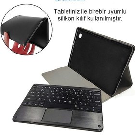 Resim Apple Uyumlu iPad 8.Nesil 10.2" 2020 Bt Touchpad Klavyeli Standlı Kılıf - Bkk5 
