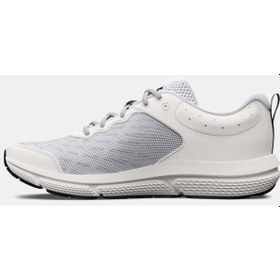 Resim Under Armour Erkek Charged Assert 10 Koşu Ayakkabısı 3026175-104 Beyaz - Siyah 