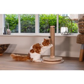 Resim Beeztees Dbl Kedi Tırmalama Ve Oyuncağı, Kahverengi, 39,5x39,5x62cm 