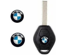 Resim Stilix Garage Bmw Uyumlu Anahtar Amblemi Logo 11 mm 1.1 cm Damla Etiket 2 ADET 