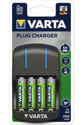 Resim Varta Plug Charger Şarj Cihazı+4x2100 Aa Şarjlı Kalem Pil 