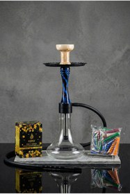 Resim GökkuşağıTicaret Orta Boy Nargile Takımı (1 Kg 27 'er Kömür + Rulo Folyo +sipsi ) 