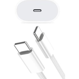 Resim Mobilite iphone 16 Uyumlu 35W Gan Gerçek Güç Type-C Adaptör + 60W Type-C Type-C Kablo Şarj Set 