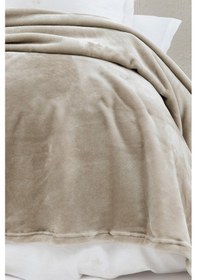 Resim Yataş Bedding Olenna Çift Kişilik Wellsoft Battaniye - Bej 