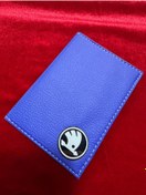 Resim ATTA PAZARLAMA Kabartmalı Pleksi Mavi Deri Skoda Markalı Ruhsatlık, Ruhsat Kılıfı, Ruhsat Cüzdanı, Ruhsat Kabı 