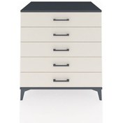 Resim Kronos Şifonyer 5 Çekmeceli 88x59x96 Antrasit-aytaşı Antrasit 