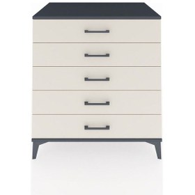 Resim Kronos Şifonyer 5 Çekmeceli 88x59x96 Antrasit-aytaşı Antrasit 
