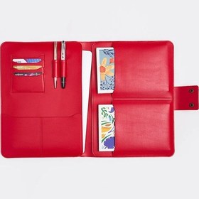 Resim Necati Çanta Apple Uyumlu MacBook Air Pro 13-14 Inç Organizer Evrak & Laptop & Tablet Çantası - Kırmızı Kırmızı 