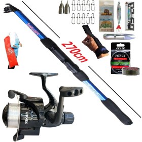 Resim Oslo Tele Spin Olta Takımı Seti Piranha Travel 270CM 50-150GR Oskar CB640 
