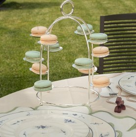 Resim Homm Days Silver-Plated Macaron Stand 