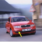 Resim Skoda Fabia MK1 2000-04 Ön Tampon Sağ Köşe Bandı Çıtası 6Y0807718 