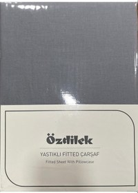 Resim Özdilek Colurist Lastikli Fitted Tek Kişilik Çarşaf Takımı 100 X 200 +30 Cm 30 Cm Yükseklik Kül Gri Çok Renkli 