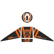 Resim Ktm 250 Adventure 2019 - 2022 Uyumlu Tank Pad Set 003 