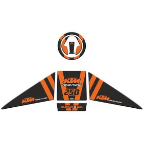 Resim Ktm 250 Adventure 2019 - 2022 Uyumlu Tank Pad Set 003 