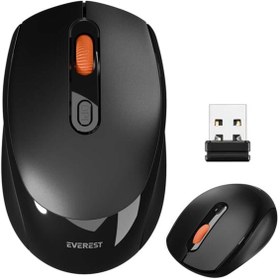 Resim Pazarcan Everest Smw-87 Usb Siyah 2.4Ghz 1600Dpı Kablosuz Mouse 